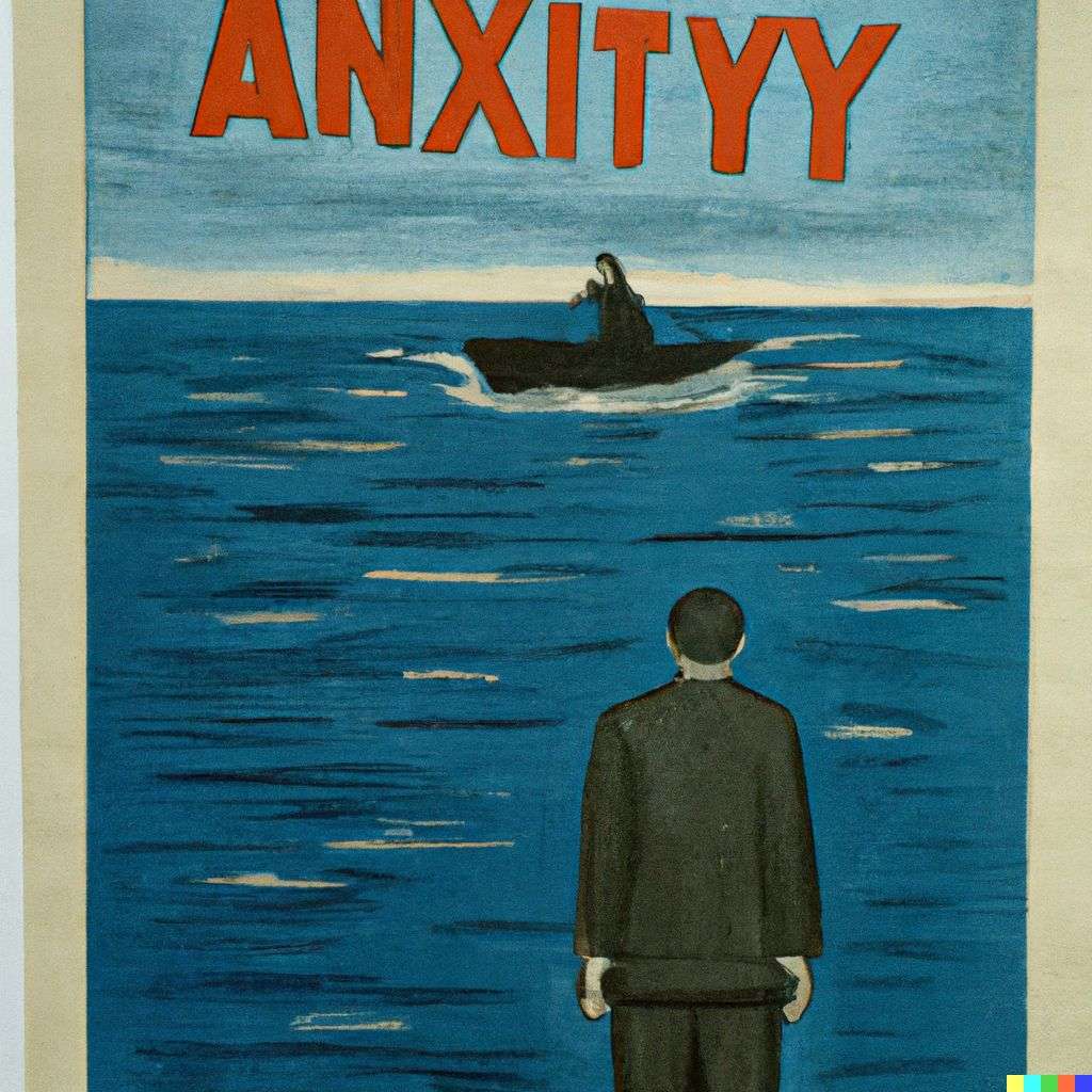 a representation of anxiety, Soviet poster